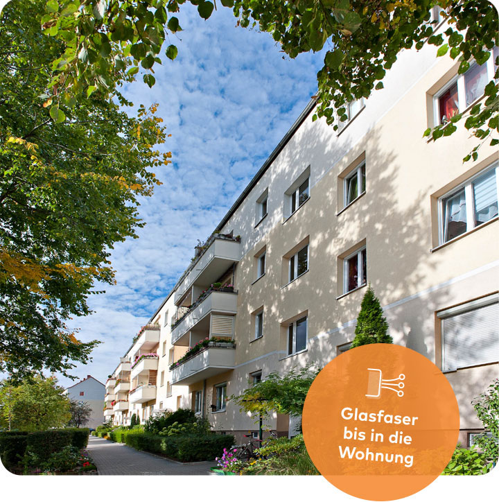 Foto: Wohnanlage der WBGZentrum Wohnungsbaugenossenschaft